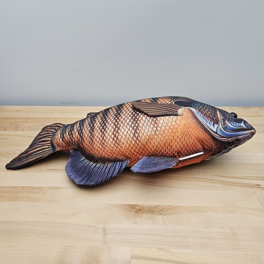 Cabin Critters Bluegill Realistic Large Fish Pillow Plush Vintage 22" - Picture 7 of 8